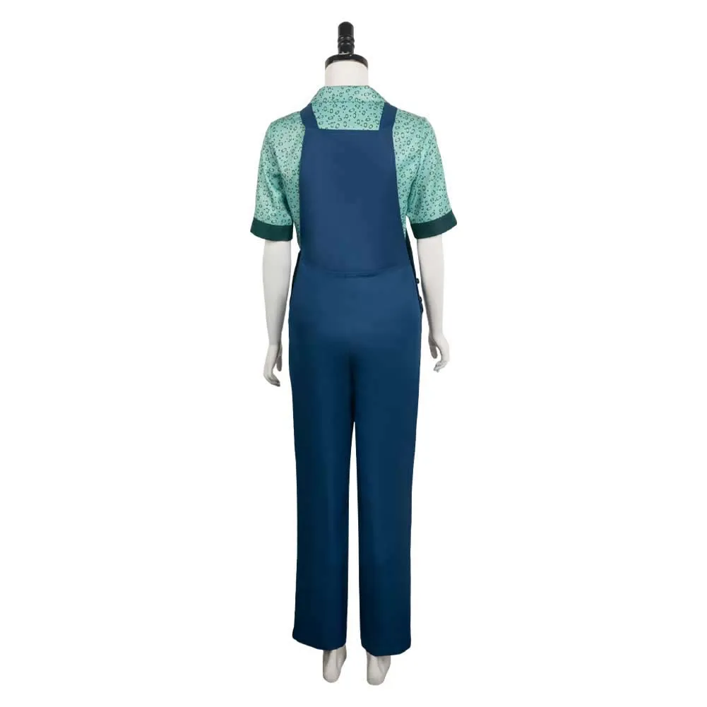 Ghostbusters 2024 Phoebe Printed Bib Pants Set Cosplay Costume Outfits Halloween Carnival Suit