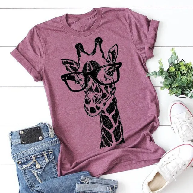Giraffe Print T-Shirt