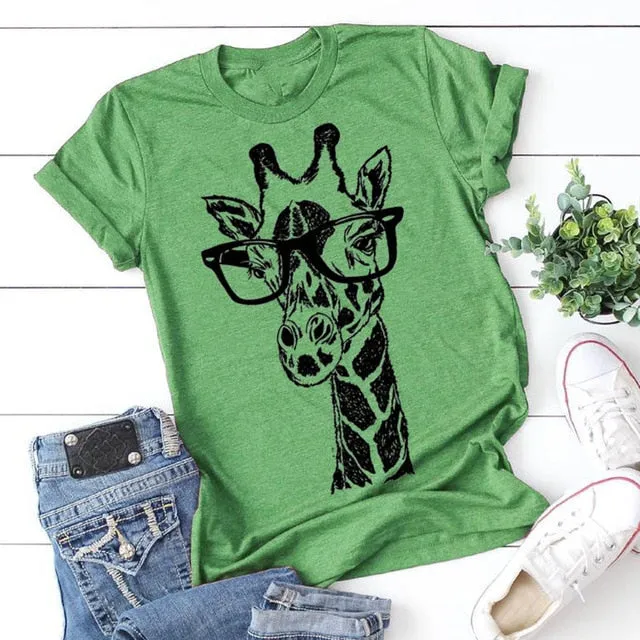 Giraffe Print T-Shirt