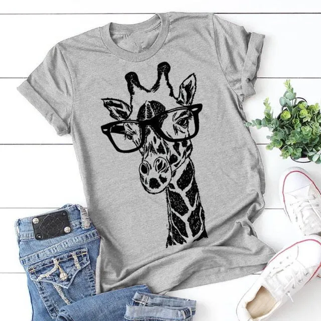 Giraffe Print T-Shirt