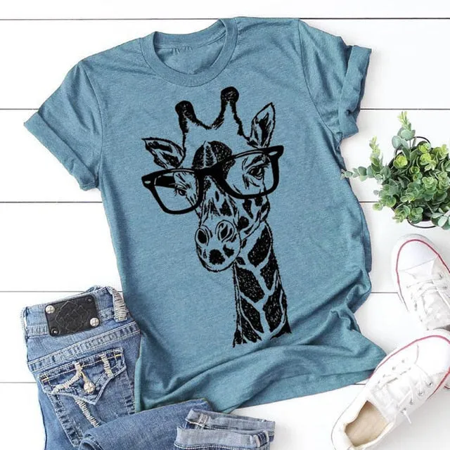 Giraffe Print T-Shirt