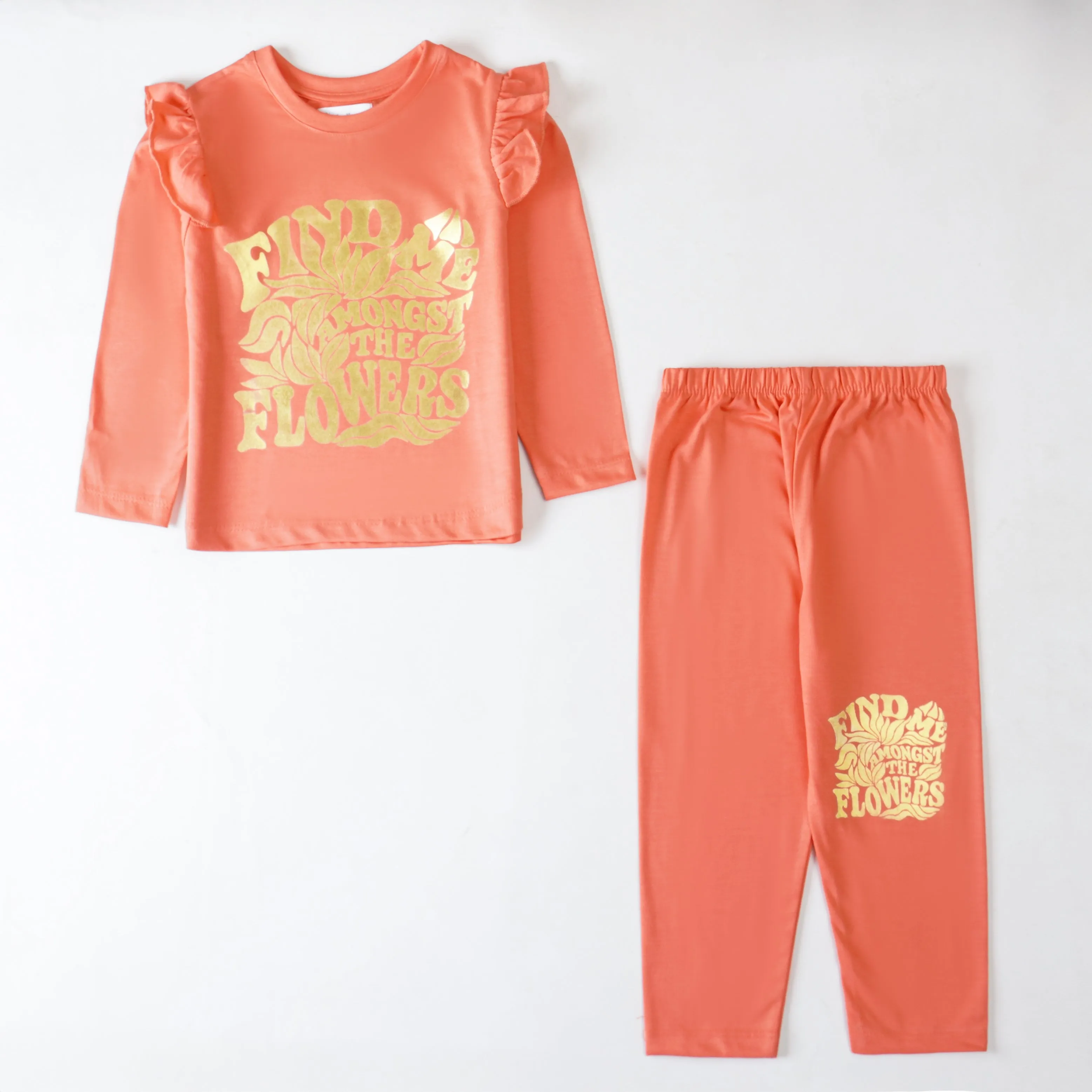 Girls Printed Full Sleeve Suit