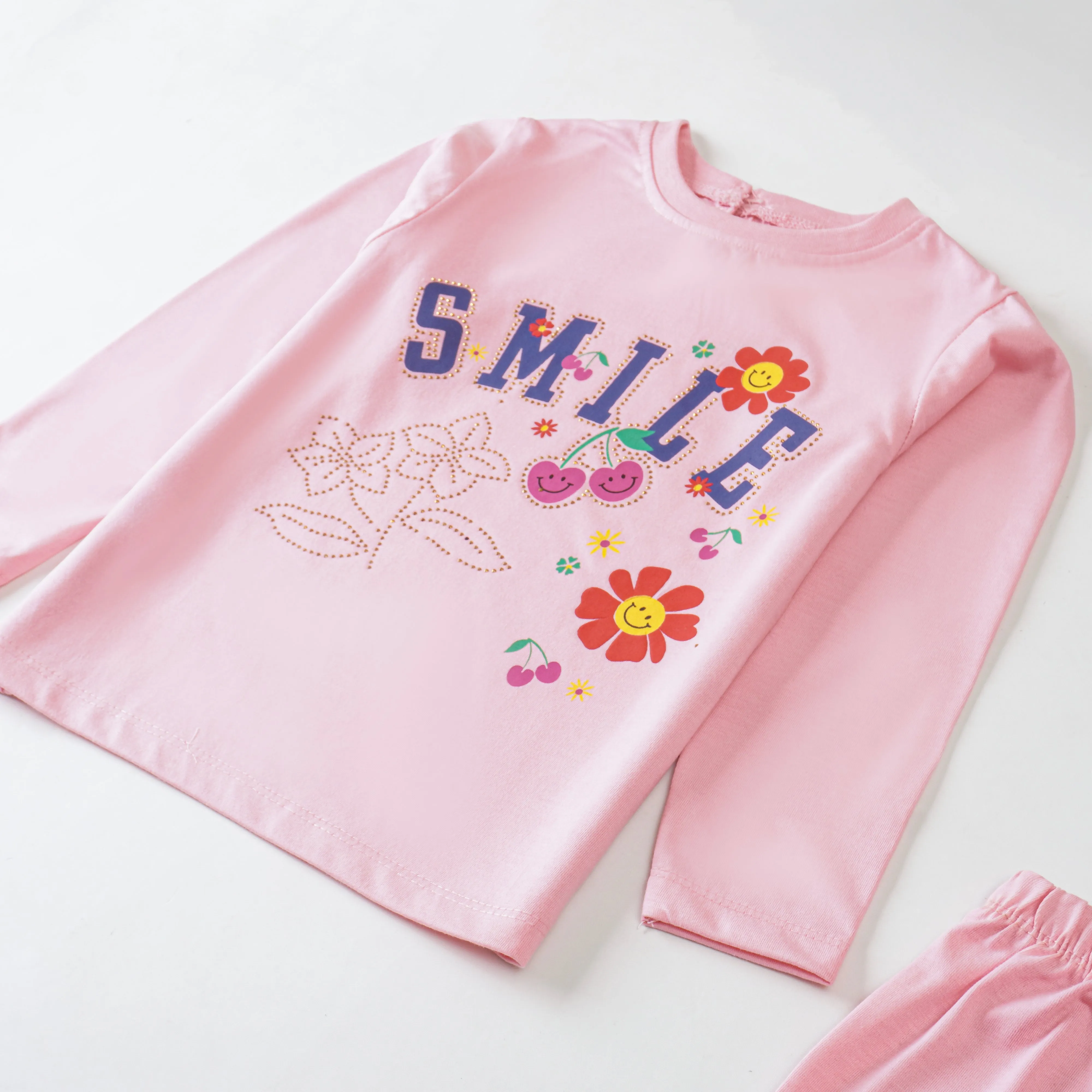 Girls Printed Full Sleeve Suit