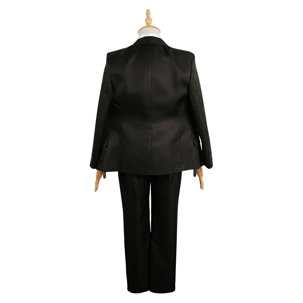 Goukon ni Ittara Onna ga Inakatta Hanashi Suo Unisex Black Suit Cosplay Costume Outfits Halloween Carnival Suit