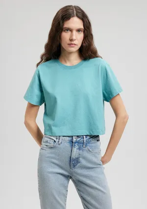 Green Crop Basic T-Shirt