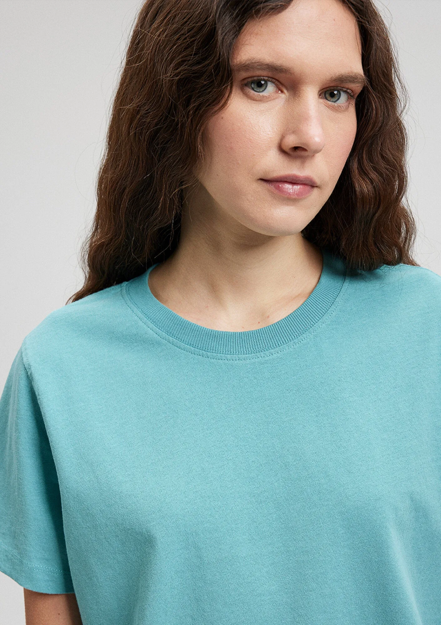 Green Crop Basic T-Shirt