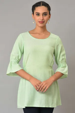 Green Thread Embroidered Summer Plus Size kurta