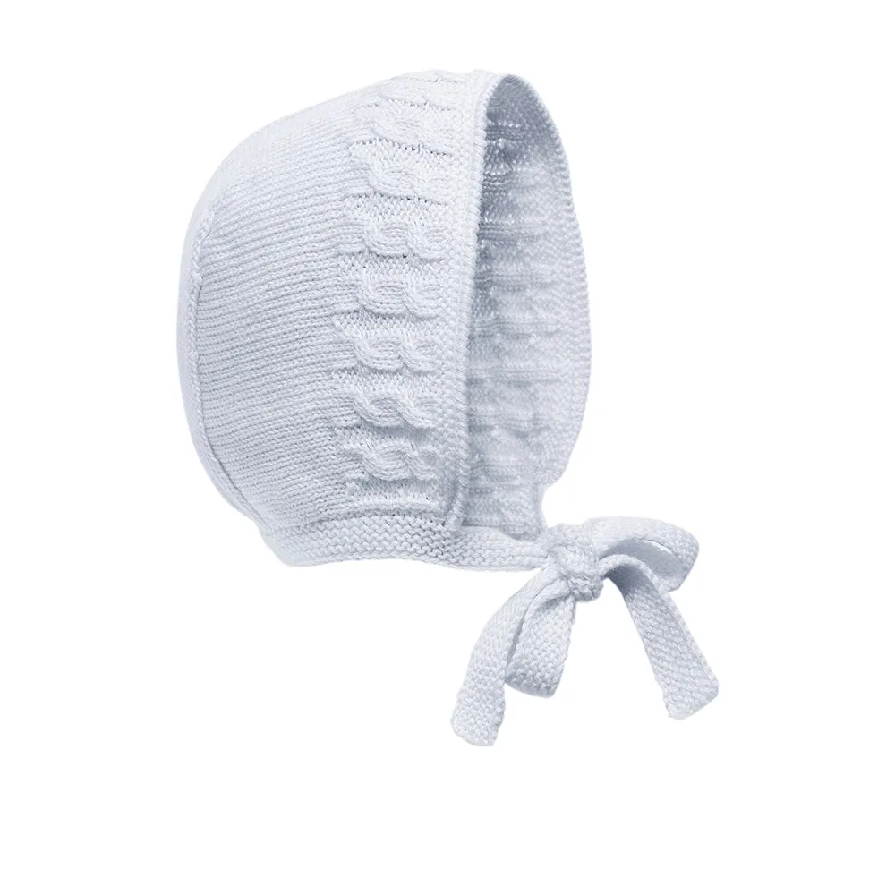 Grey Pima Cotton Bonnet