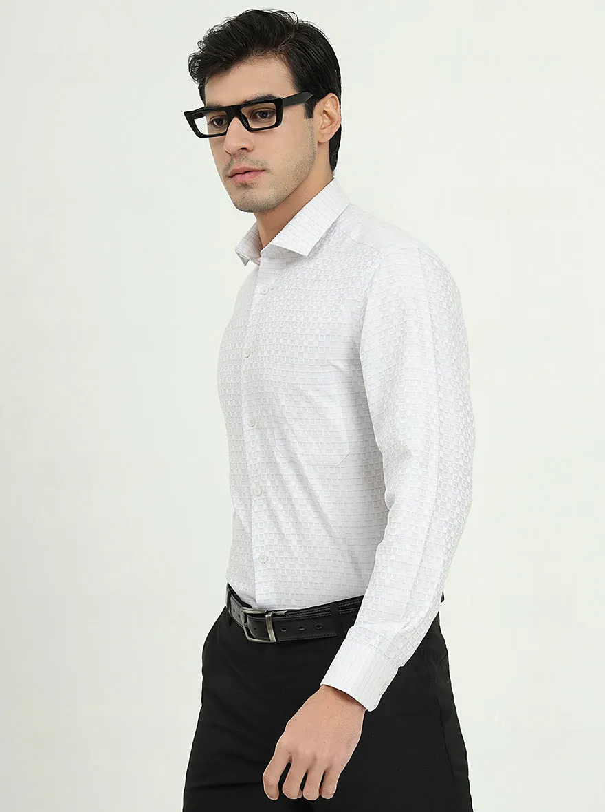 Grey Solid Slim Fit Formal Shirt | Greenfire