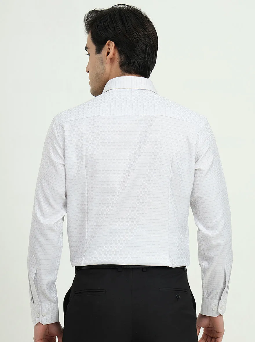 Grey Solid Slim Fit Formal Shirt | Greenfire