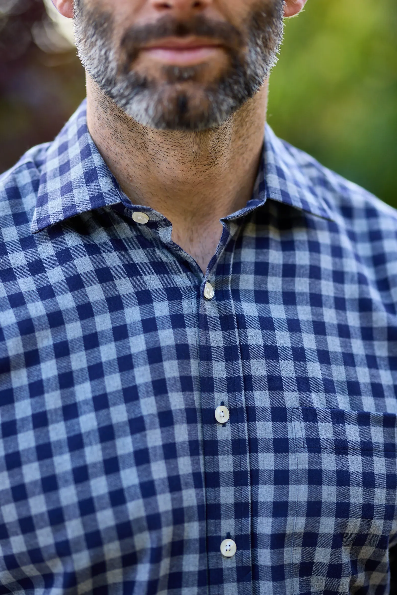 Gun Hill Mens Richmond Shirt - Navy/grey
