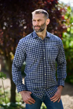Gun Hill Mens Richmond Shirt - Navy/grey