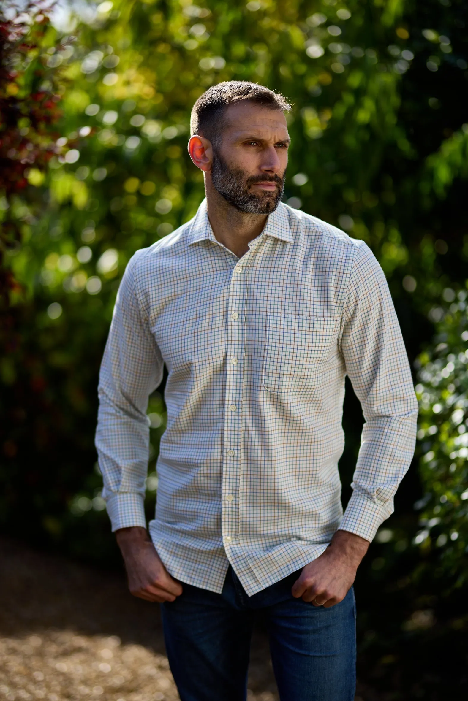 Gun Hill Mens Sloane shirt - Multi check