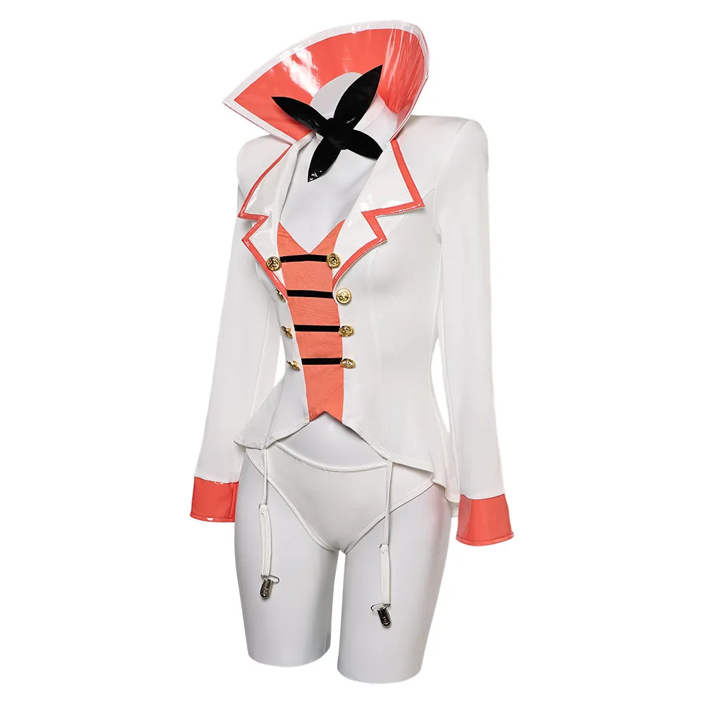 Hazbin Hotel Lucifer White Lingerie For Women Cosplay Costume Outfits Halloween Carnival Suit