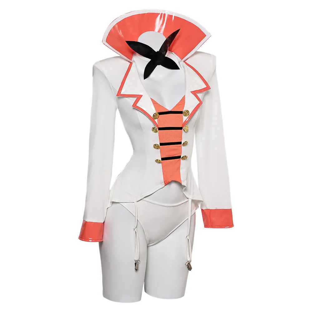 Hazbin Hotel Lucifer White Lingerie For Women Cosplay Costume Outfits Halloween Carnival Suit