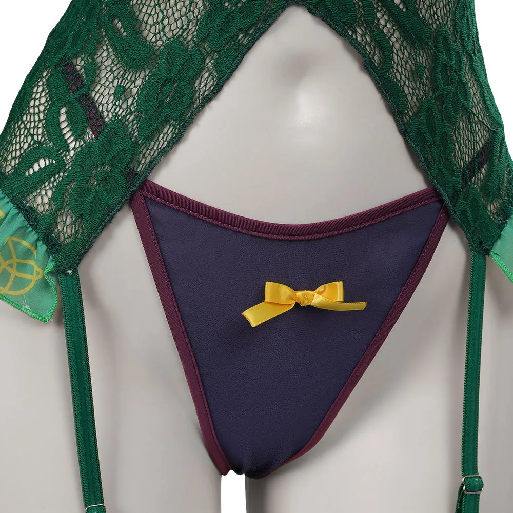 Hocus Pocus Winifred Sanderson Lingerie For Women Cosplay Costume Outfits Halloween Carnival Suit