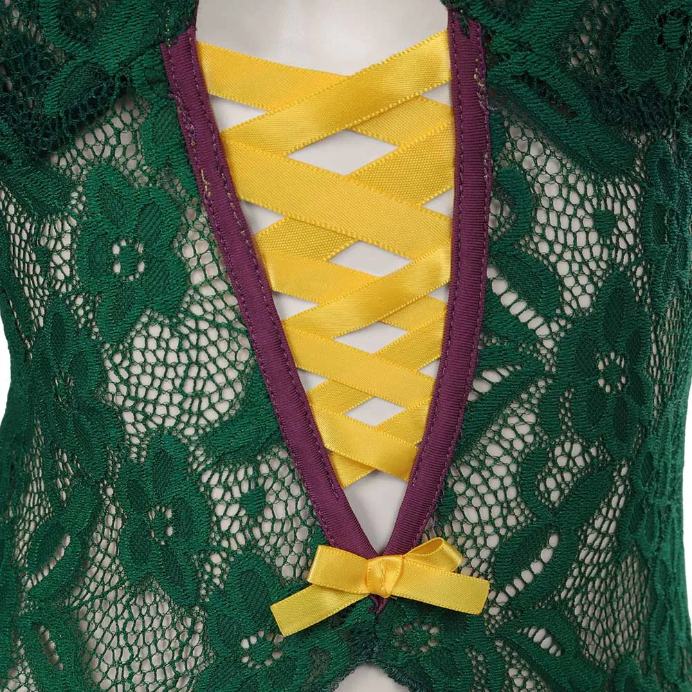 Hocus Pocus Winifred Sanderson Lingerie For Women Cosplay Costume Outfits Halloween Carnival Suit