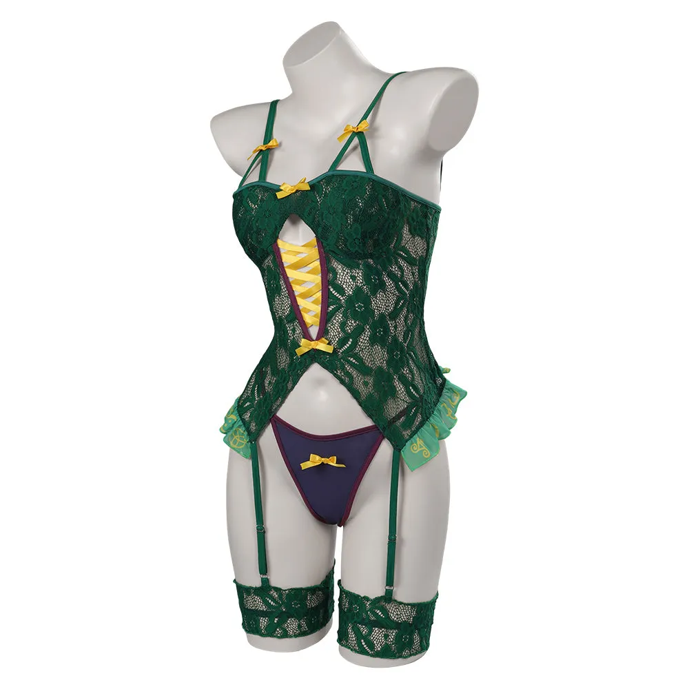 Hocus Pocus Winifred Sanderson Lingerie For Women Cosplay Costume Outfits Halloween Carnival Suit