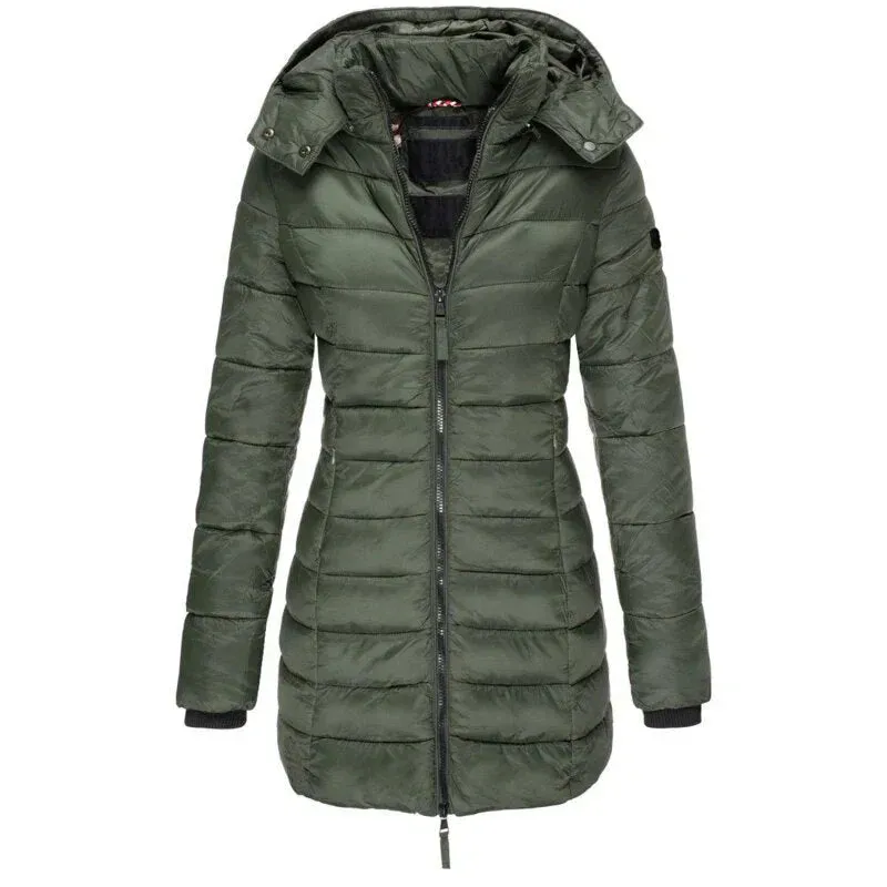 Hooded Elisha Down Zipper Jacket