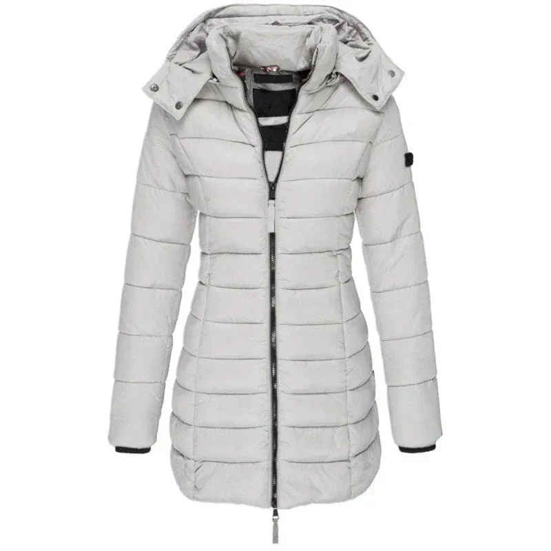 Hooded Elisha Down Zipper Jacket