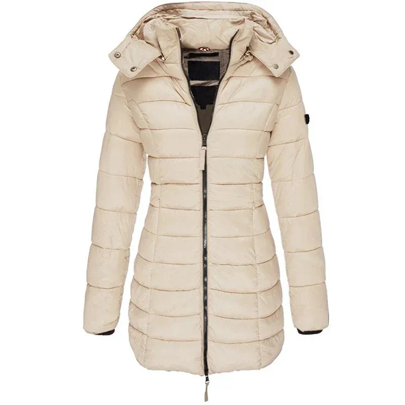 Hooded Elisha Down Zipper Jacket