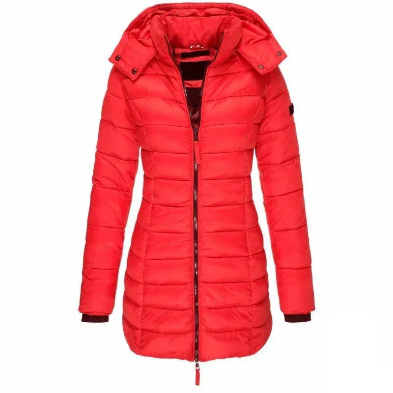 Hooded Elisha Down Zipper Jacket