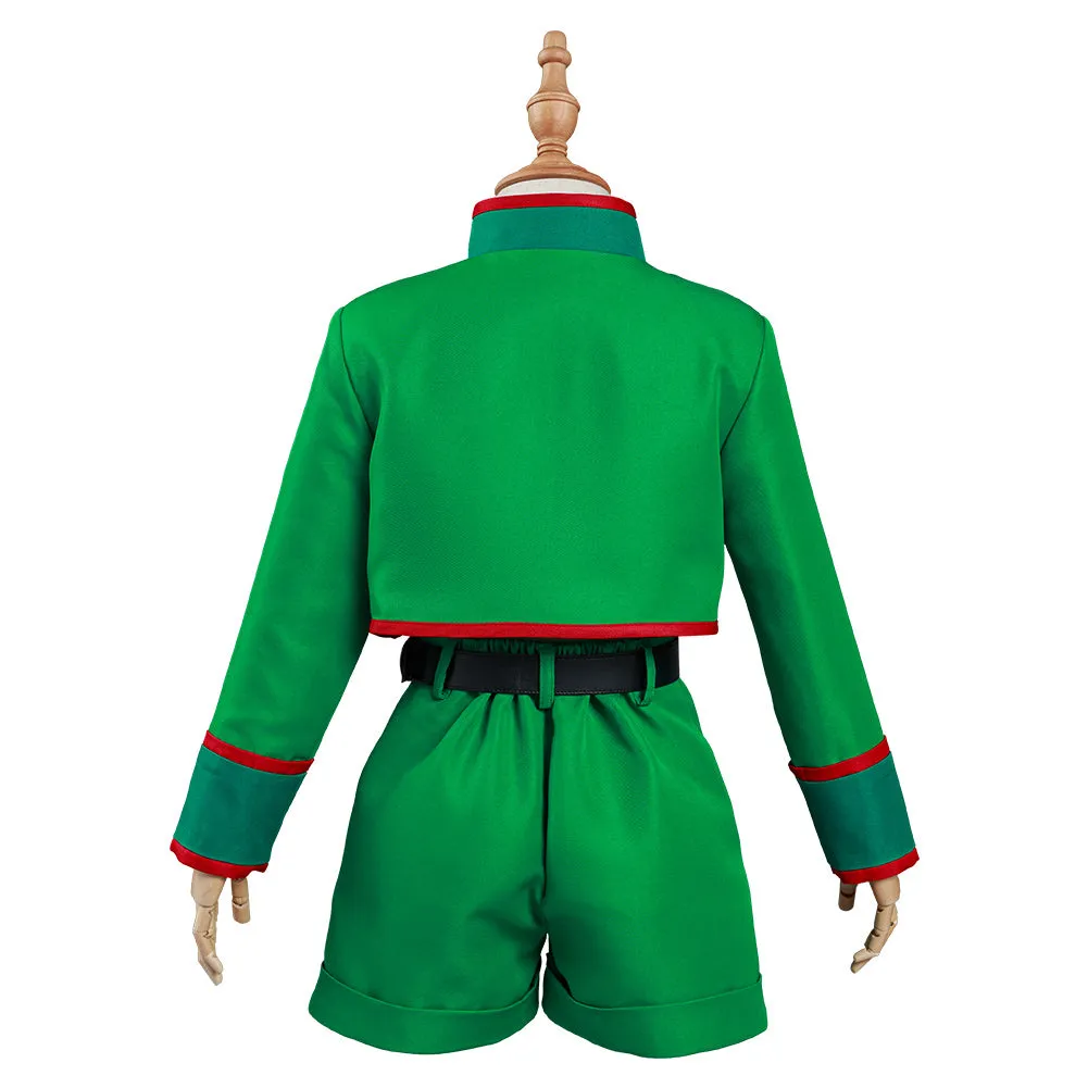 Hunter x Hunter Halloween Carnival Suit Gon Freecss Cosplay Costume Kids Children Top Pants Outfit
