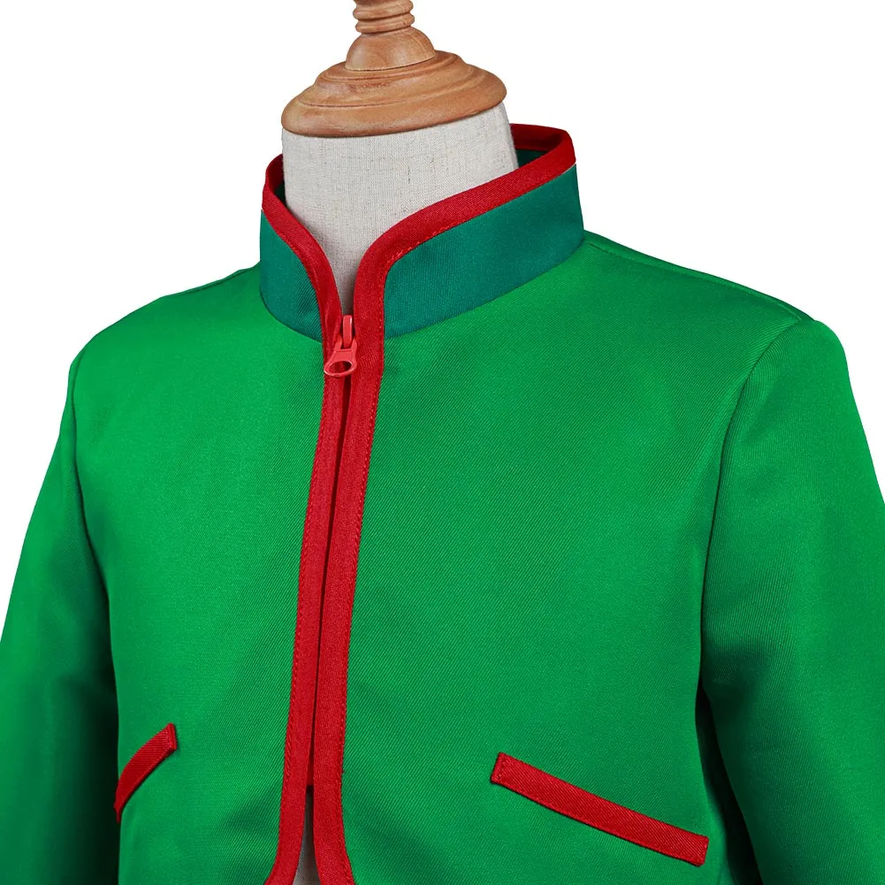 Hunter x Hunter Halloween Carnival Suit Gon Freecss Cosplay Costume Kids Children Top Pants Outfit