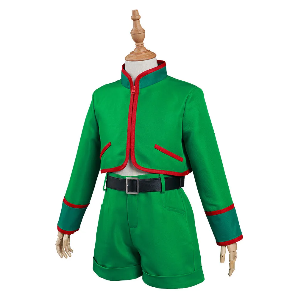 Hunter x Hunter Halloween Carnival Suit Gon Freecss Cosplay Costume Kids Children Top Pants Outfit