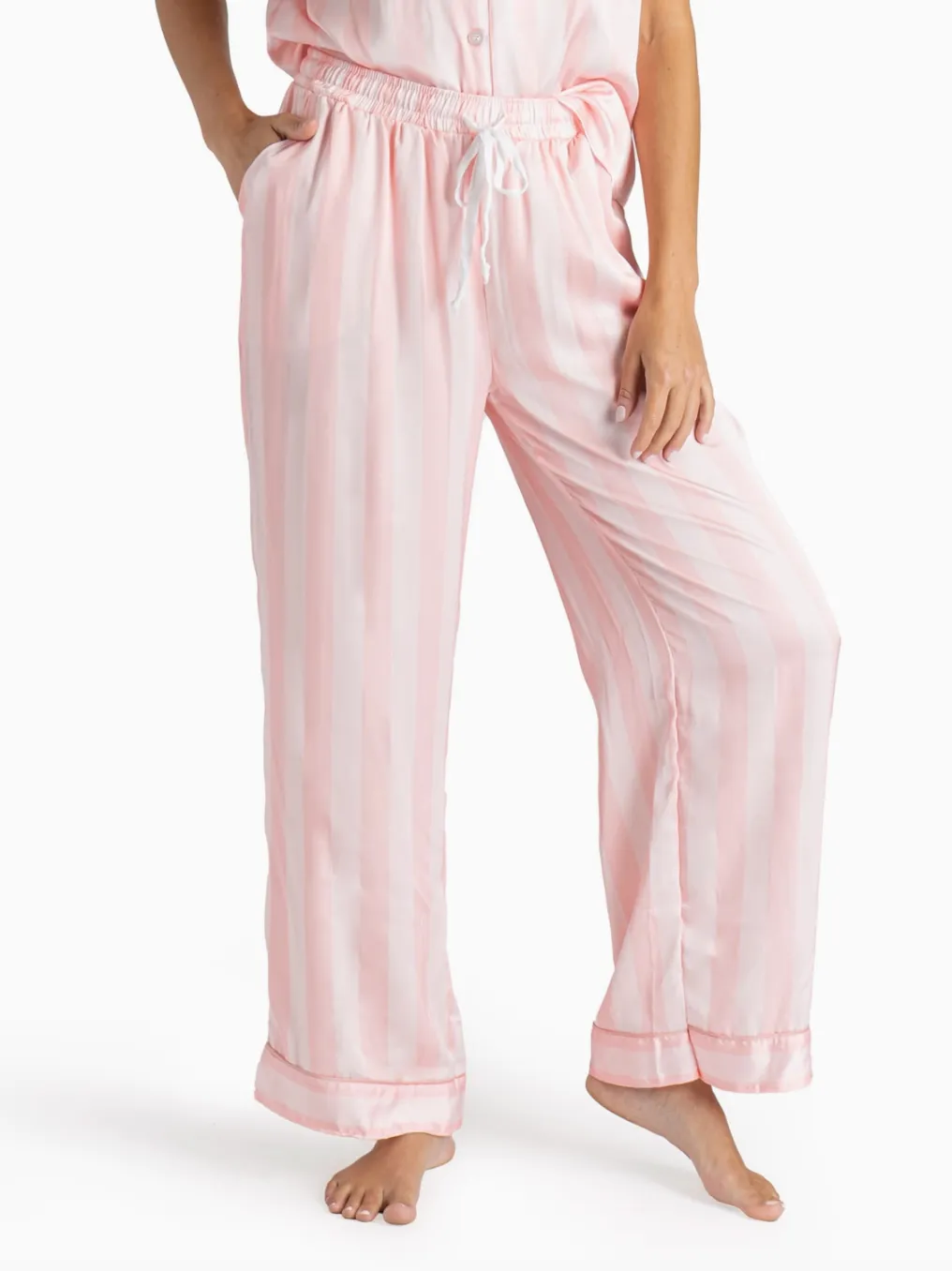 I Love Sleep Satin Pajama Pants