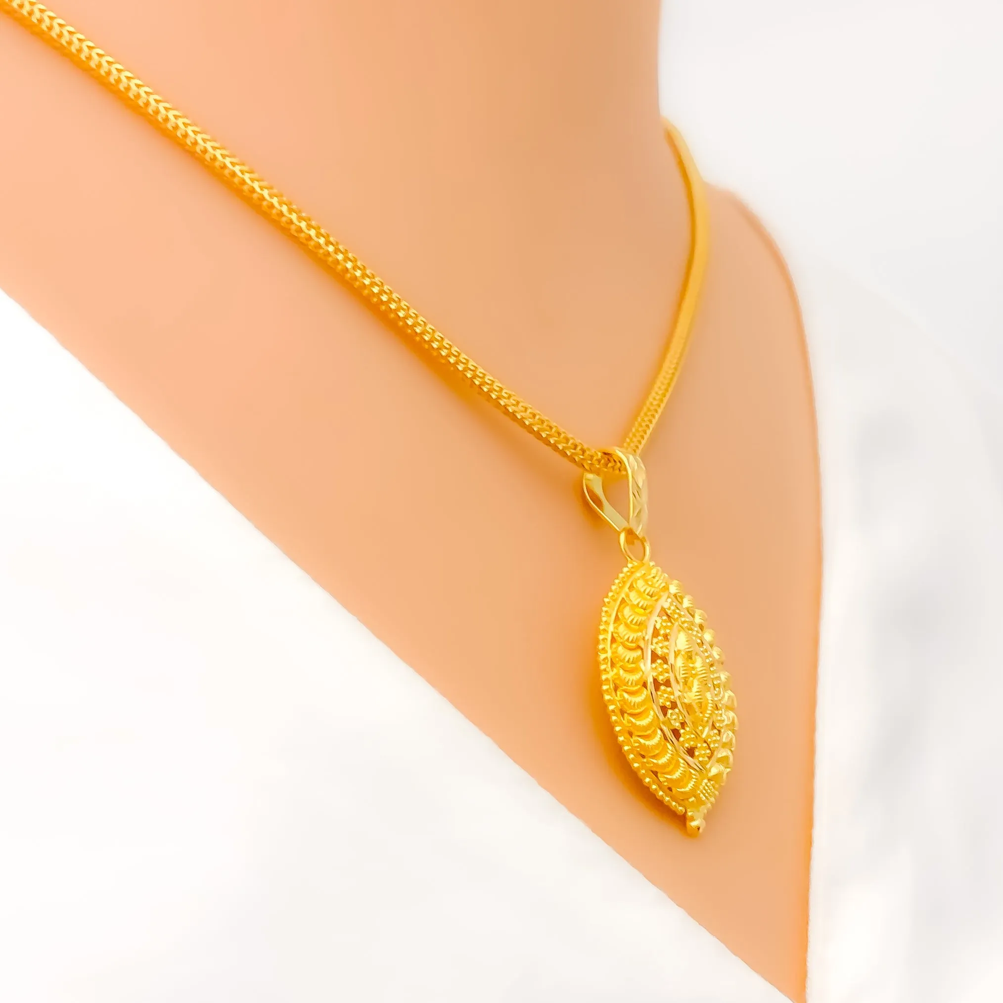 Iconic Oval 22k Gold Pendant