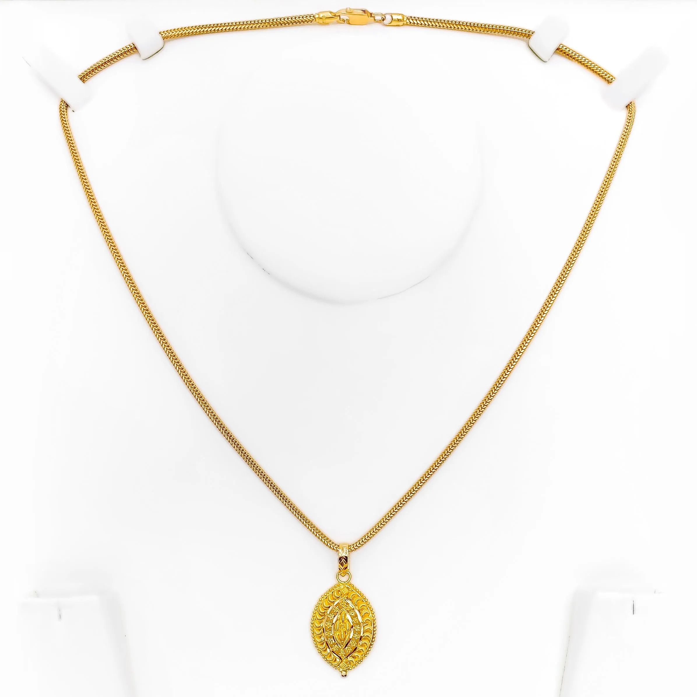 Iconic Oval 22k Gold Pendant