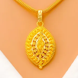 Iconic Oval 22k Gold Pendant