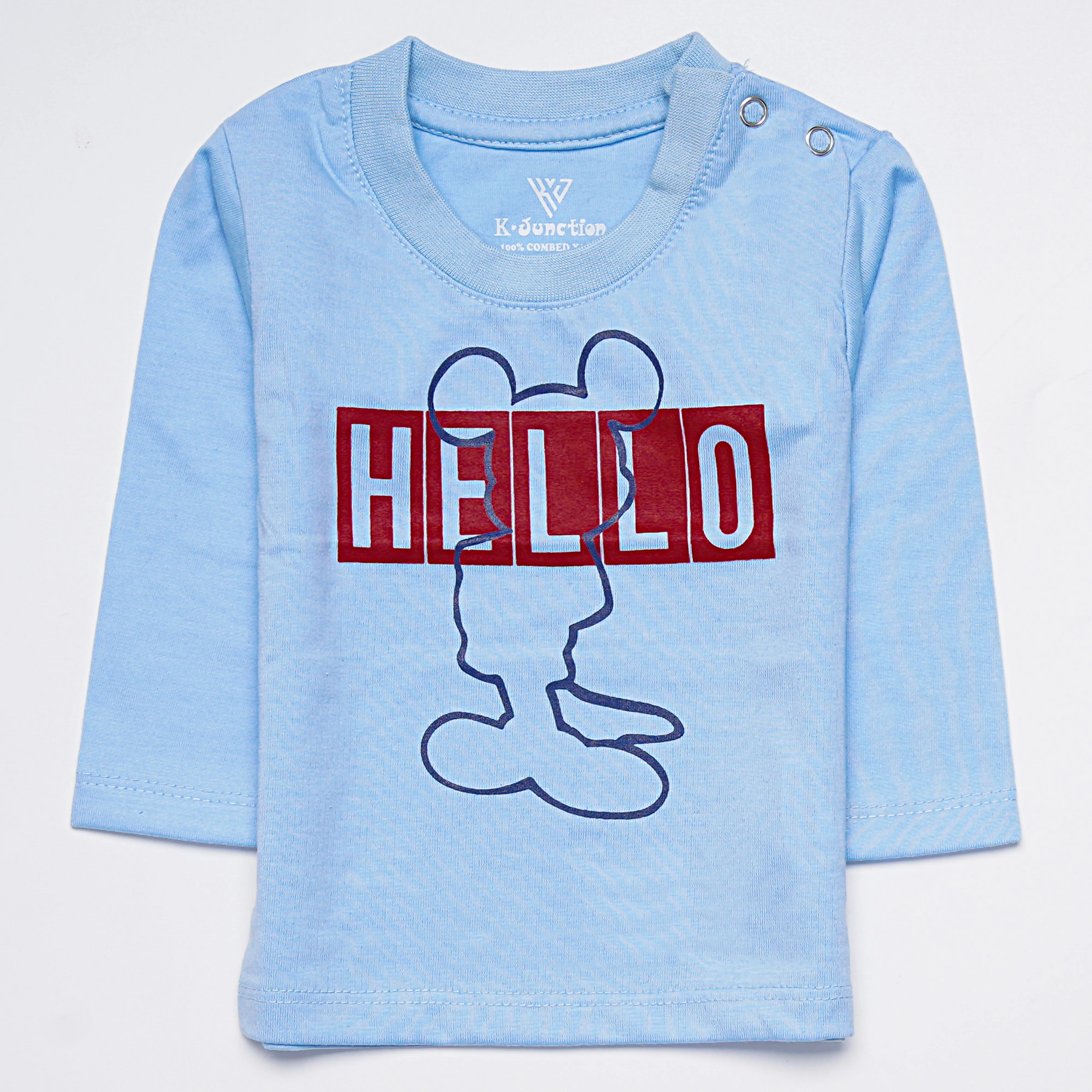 Infant Baba Printed Full Sleeve Suit (Hello)