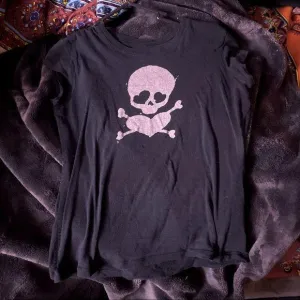 JazzHer Pattern Punk Gothic Women Clothing Y2K T-shirt Skull Cool Girl Streetwear Aesthetic Crop Tops Fashion Cute Grunge Rock Baby Tee