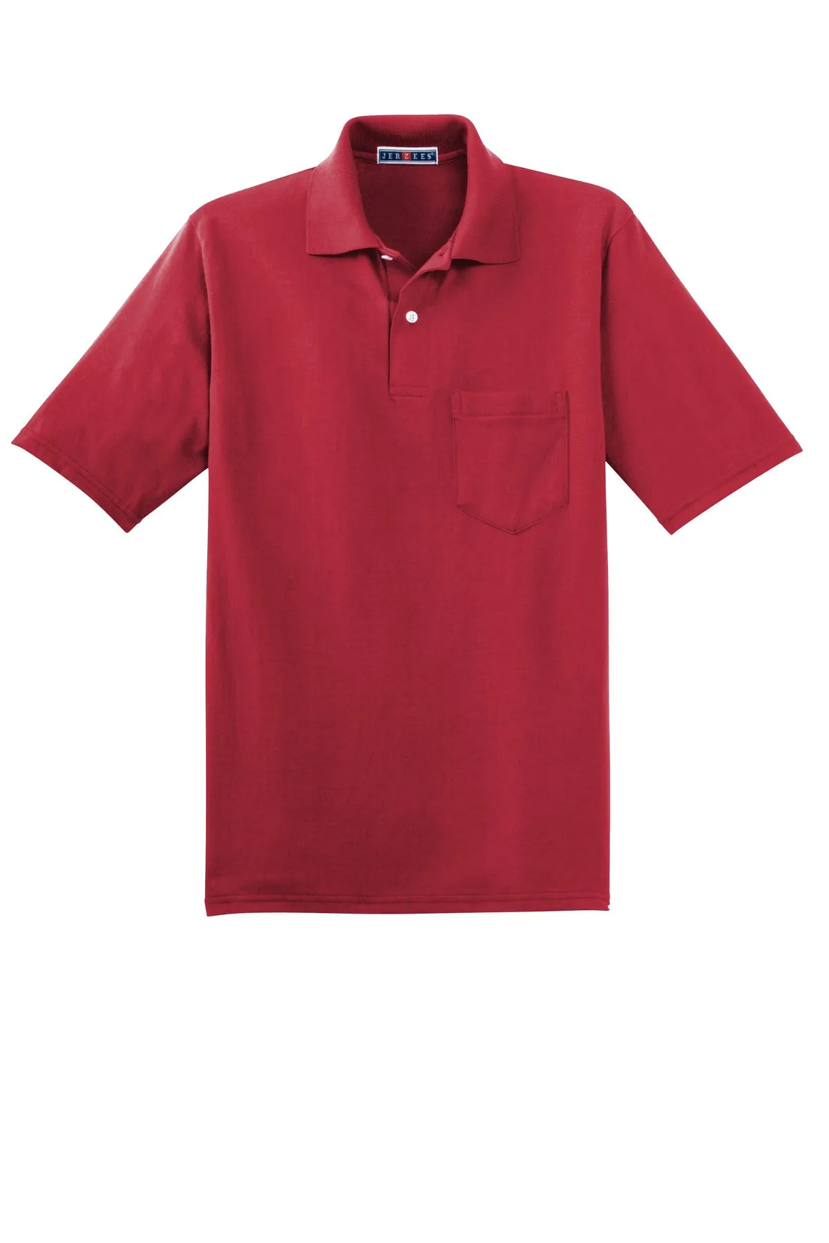 Jerzees Dri-Power Pocket Sport Shirt. 436MP True Red