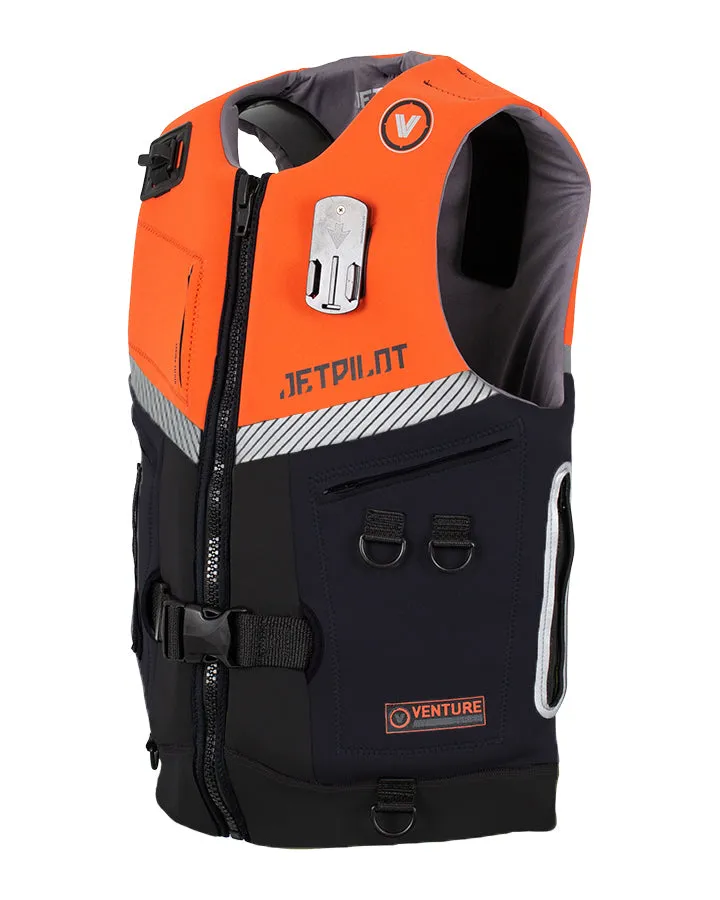 Jetpilot Venture Mens Neo Life Jacket - Black/Orange