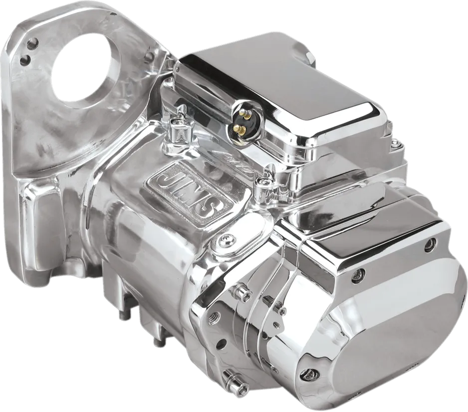 Jims 8028DS 5-Speed Transmission Assembly - Plain Aluminum Case - Standard Ratio