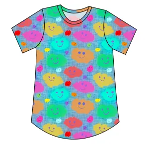 Juniper's Rainbow Clouds Ladies' Relaxed Tee