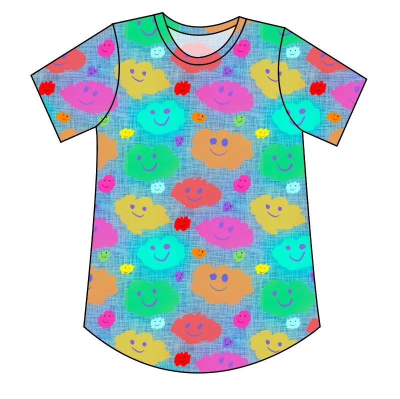 Juniper's Rainbow Clouds Ladies' Relaxed Tee
