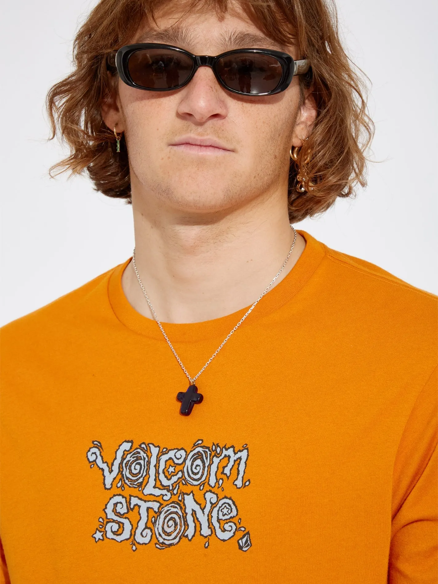 Justin Hager In Type T-Shirt - SAFFRON