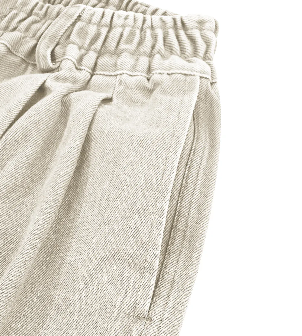 Kappy Design - Two Tuck Wide Kation Pants - Cream