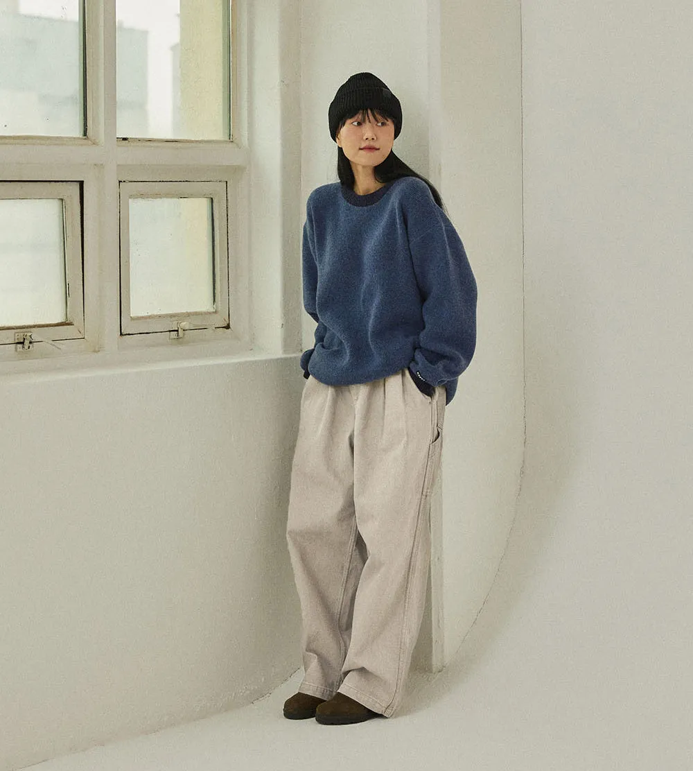 Kappy Design - Two Tuck Wide Kation Pants - Cream