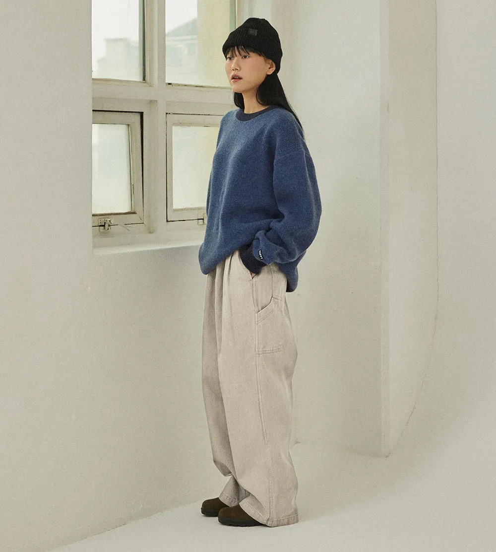 Kappy Design - Two Tuck Wide Kation Pants - Cream