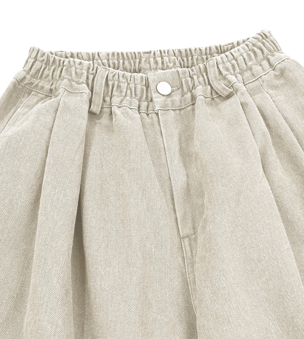 Kappy Design - Two Tuck Wide Kation Pants - Cream