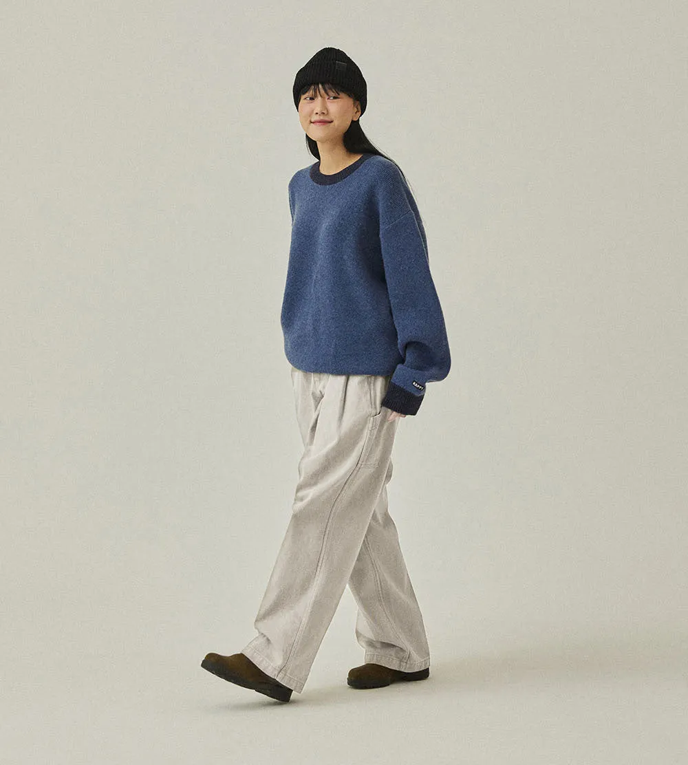 Kappy Design - Two Tuck Wide Kation Pants - Cream