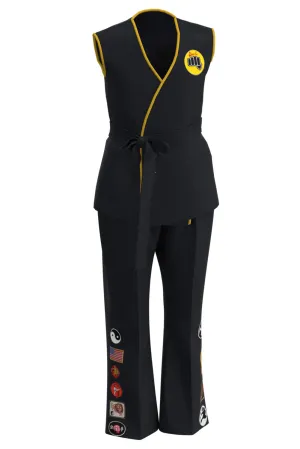 Karate Kid Halloween Carnival Suit Cobra Kai Cosplay Costume Kids Top Pants Outfits