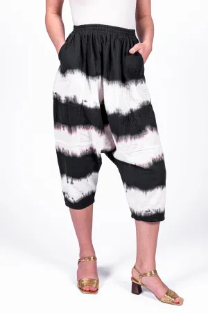 Kiko pants in Shibori dye