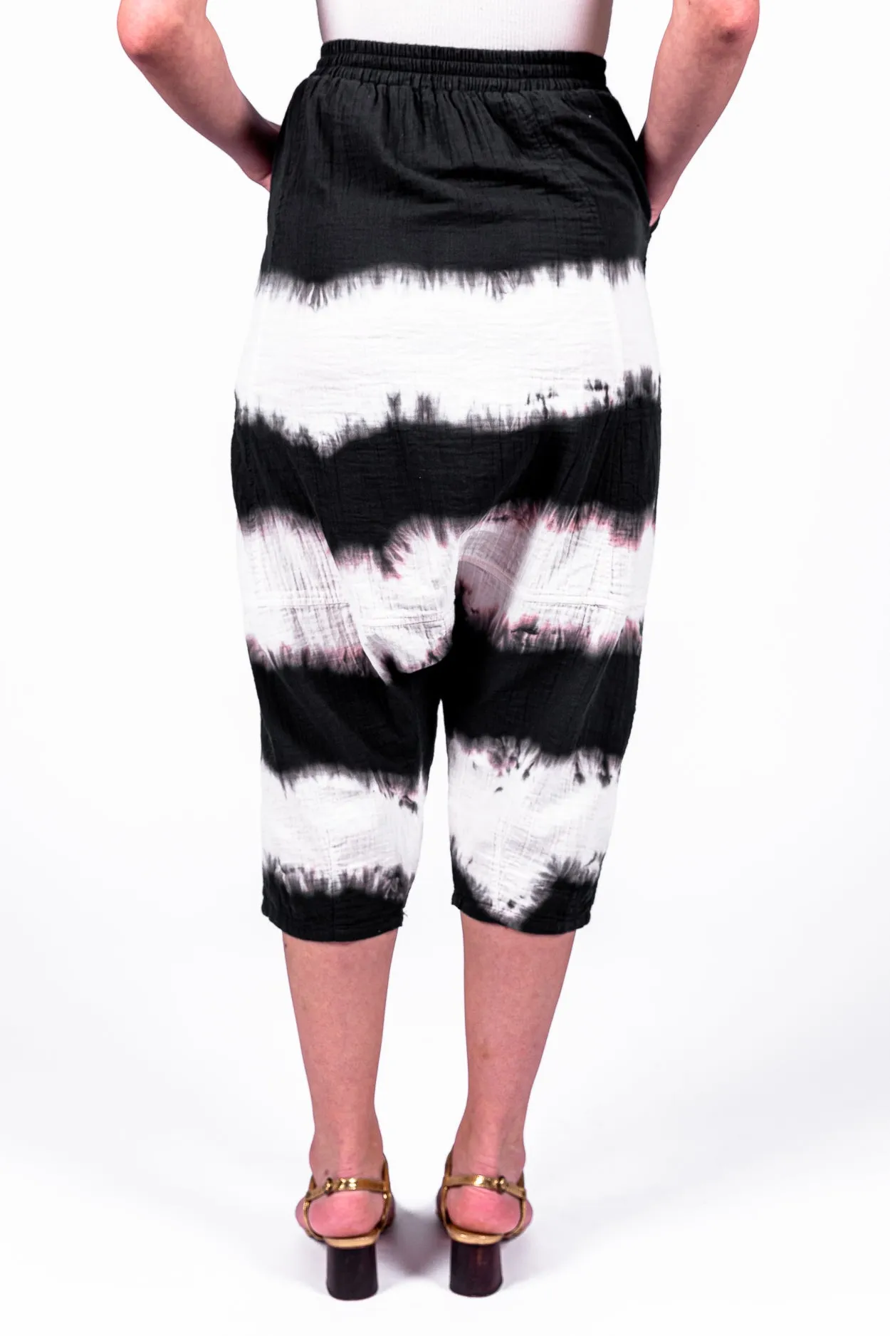 Kiko pants in Shibori dye