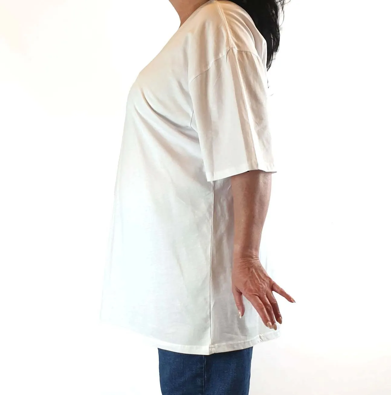 Kind is Cool white tee shirt with cute back slogan size 3XL